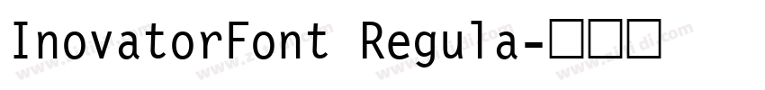 InovatorFont Regula字体转换